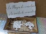 Pareja de llaveros puzzle con caja